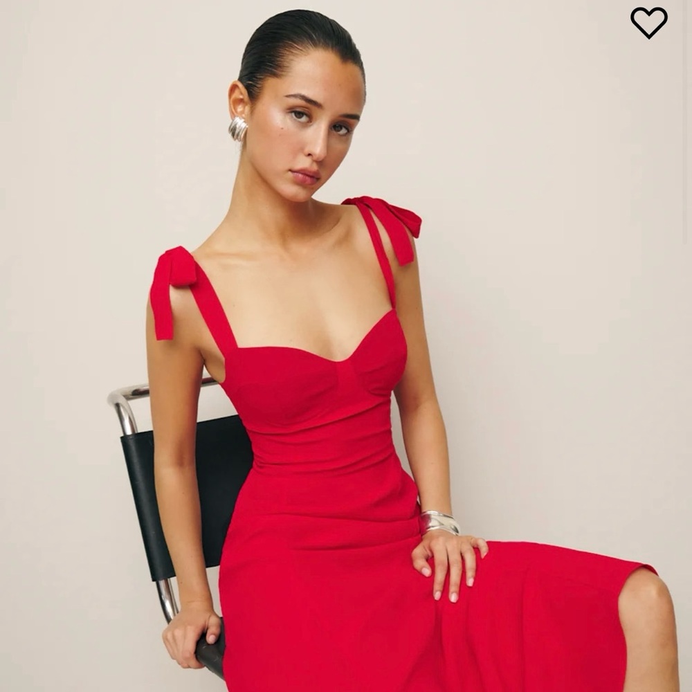Reformation Nadira Red Dress